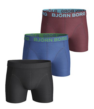 Björn Borg 3 Pack Solid Trunks